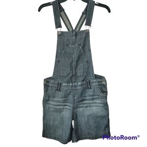 Decree shortalls, denim short overalls,Size Small, grey, EUC